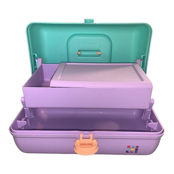 Vintage 1980 Caboodles On-the-Go Makeup Organizer Case Multiple Compartments EUC - Picture 8 of 15